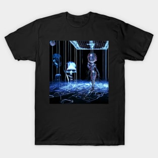 Alien Wires & Skulls T-Shirt